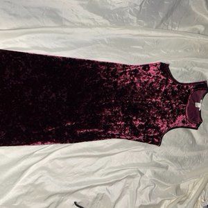 Crushed velvet dress